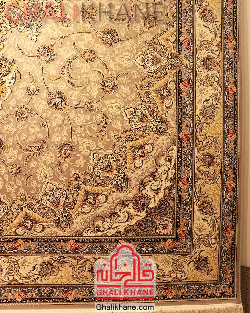 فرش ستاره کویر یزد کلکسیون عالی قاپو 1000 شانه کد HA-050-3032