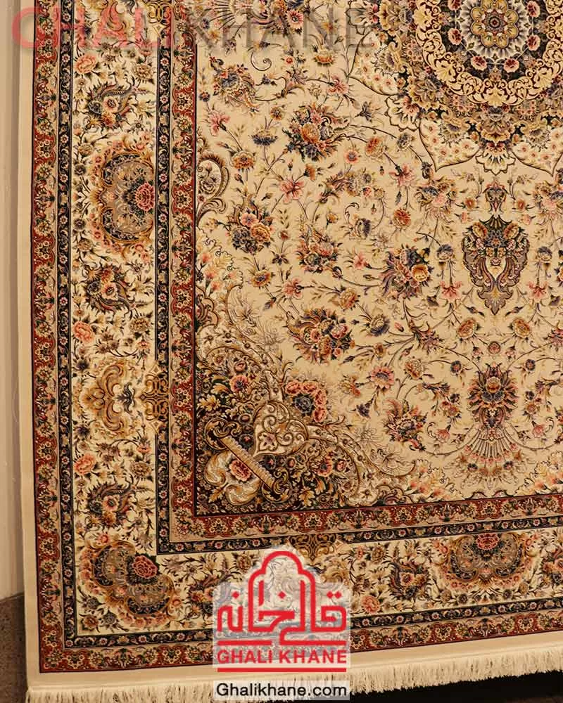 فرش ستاره کویر یزد کلکسیون عالی قاپو 1000 شانه کد HA-051-3020