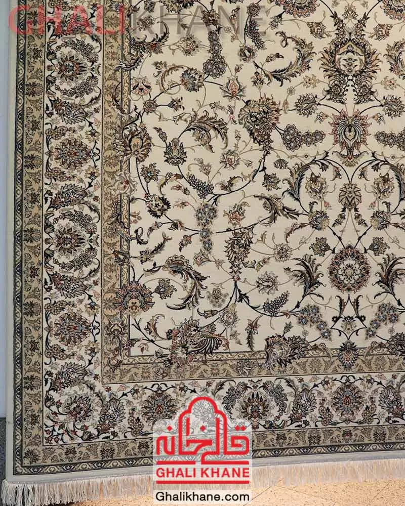 فرش ستاره کویر یزد کلکسیون زهره نوین 700 شانه طرح افشان کد HN-H055-1100