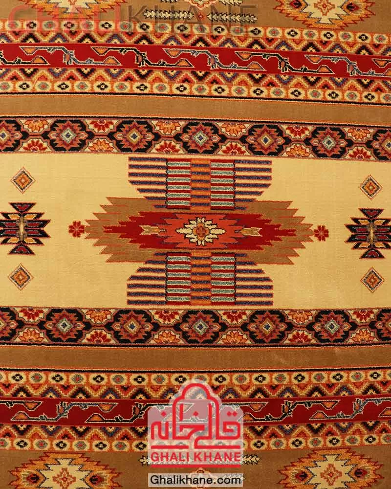 فرش ستاره کویر یزد کلکسیون شاهسون 320 شانه کد SH-B001-5001