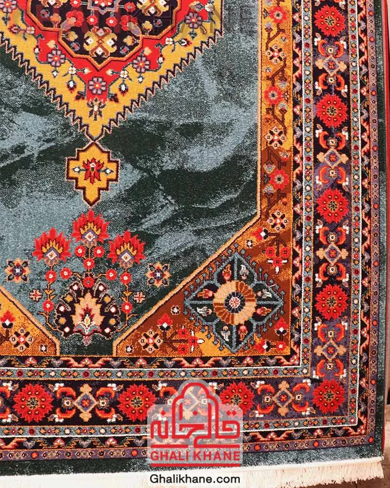 فرش ستاره کویر یزد کلکسیون شاهسون 320 شانه کد SH-B005-9036