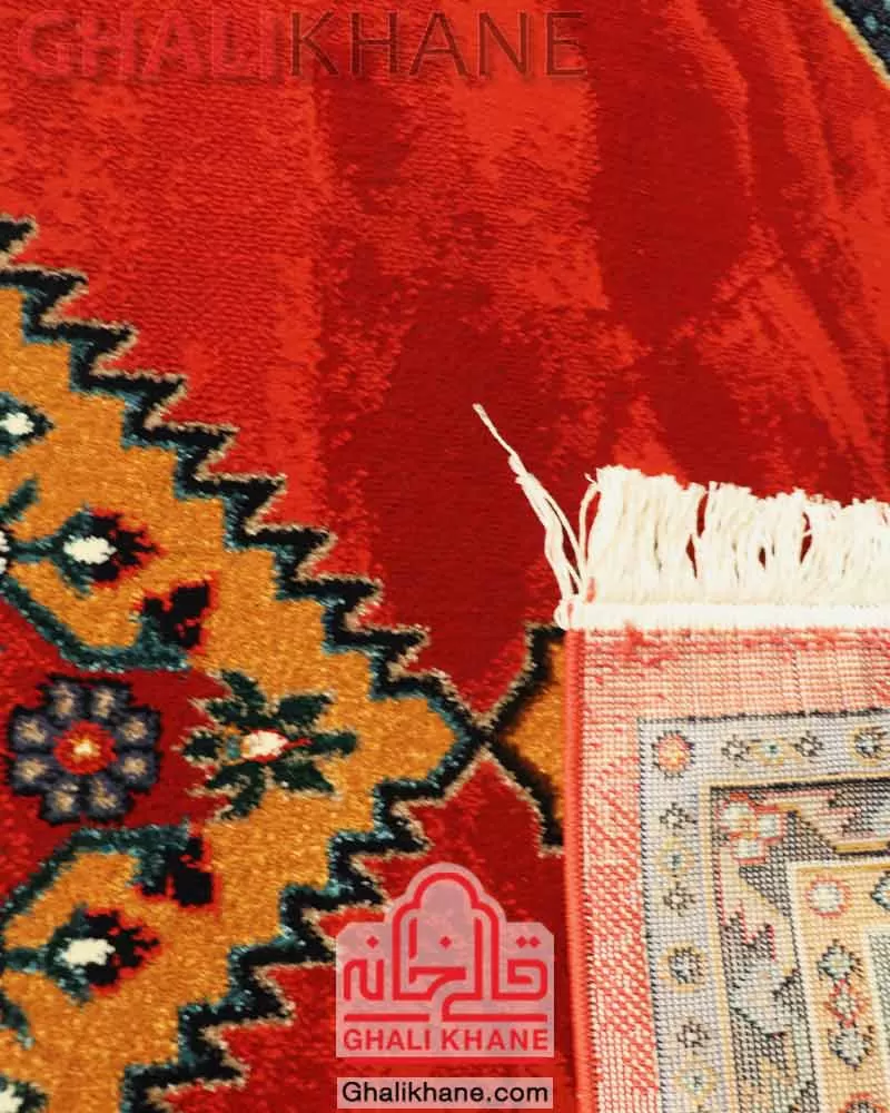 فرش ستاره کویر یزد کلکسیون شاهسون کد SH-B005-9043 لاکی