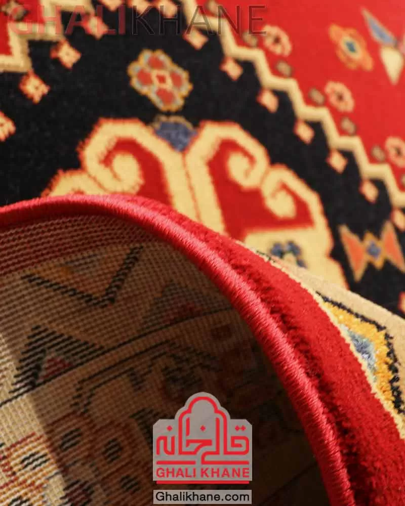 فرش ستاره کویر یزد کد SH-B008-5050 لاکی