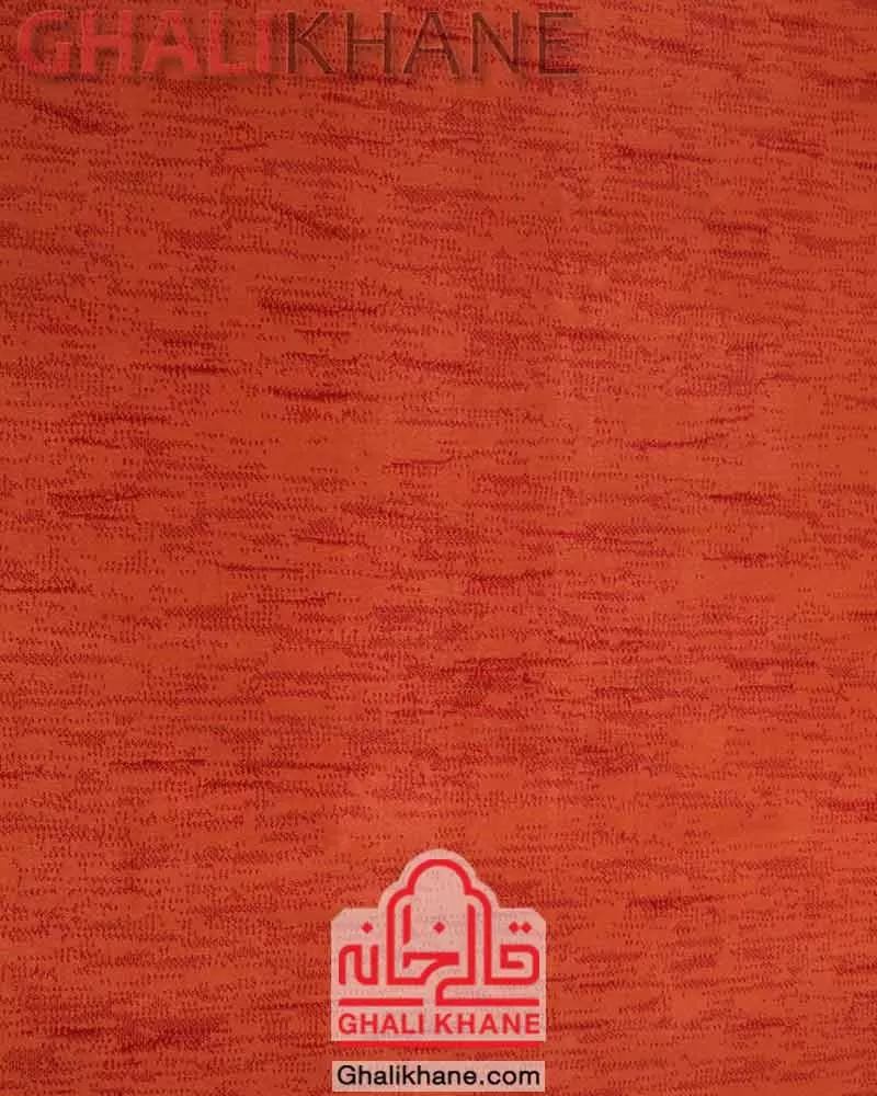 گلیم فرش لاکی (قرمز) تک رنگ کویر یزد  کد SH-B072-5035