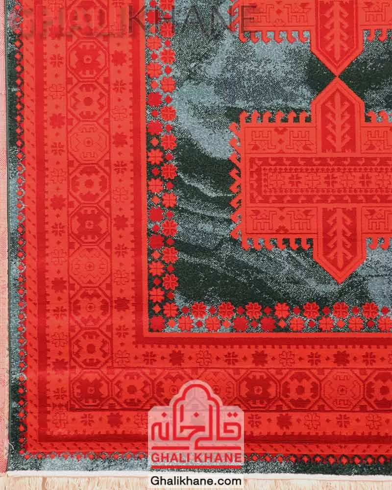 فرش ستاره کویر یزد کد SH-B101-9034 لاکی