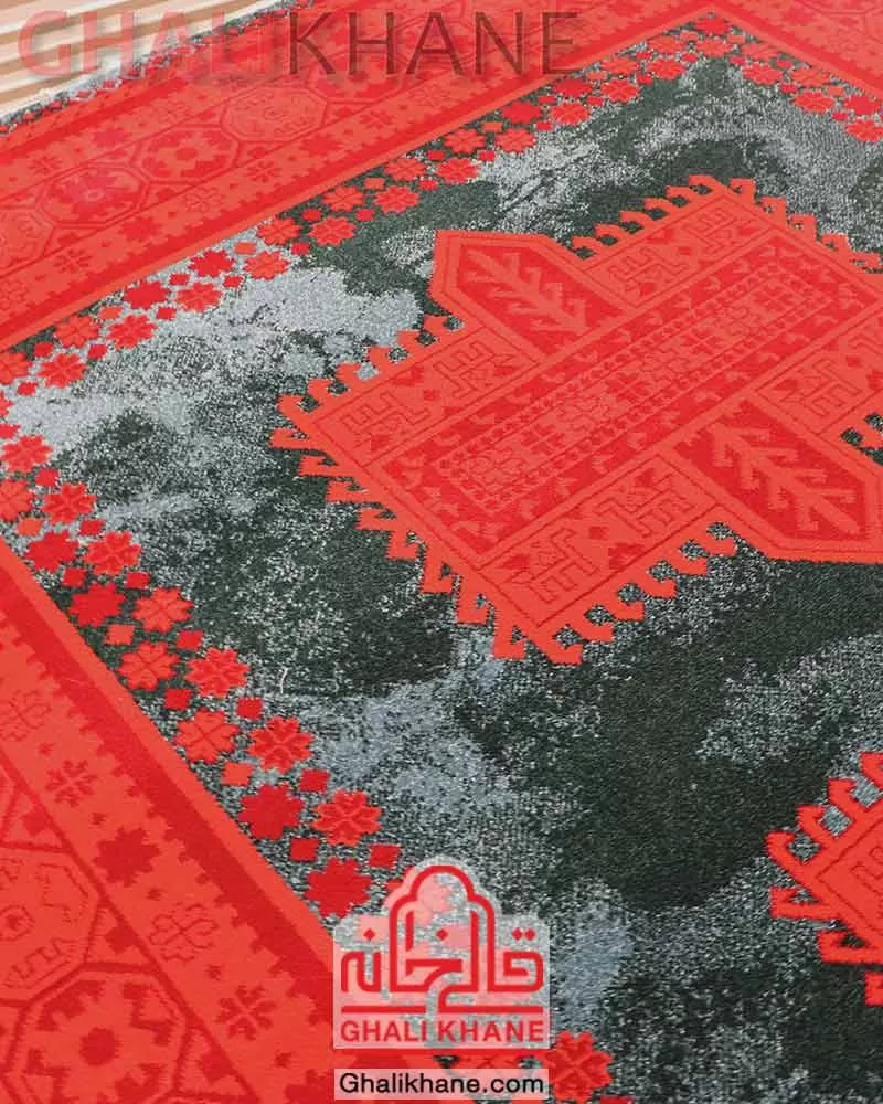 فرش ستاره کویر یزد کد SH-B101-9034 لاکی