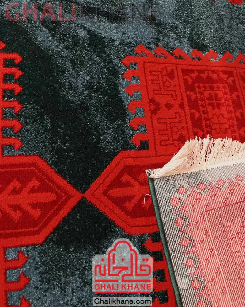 فرش ستاره کویر یزد کد SH-B101-9034 لاکی