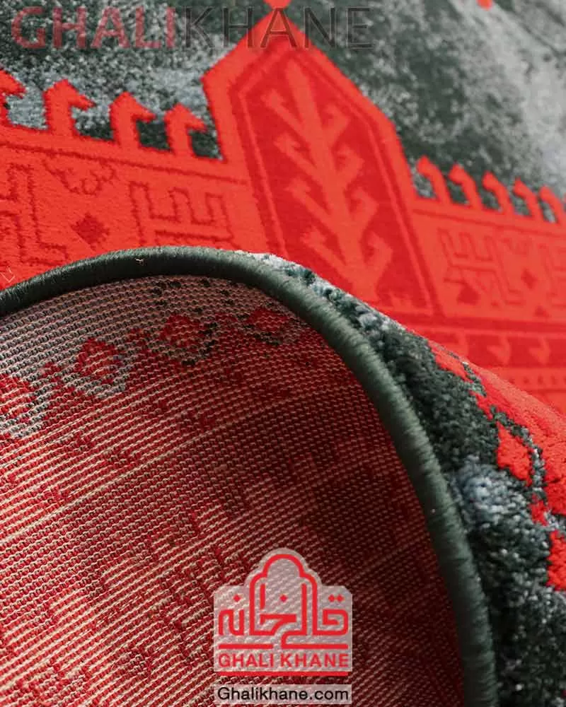 فرش ستاره کویر یزد کد SH-B101-9034 لاکی