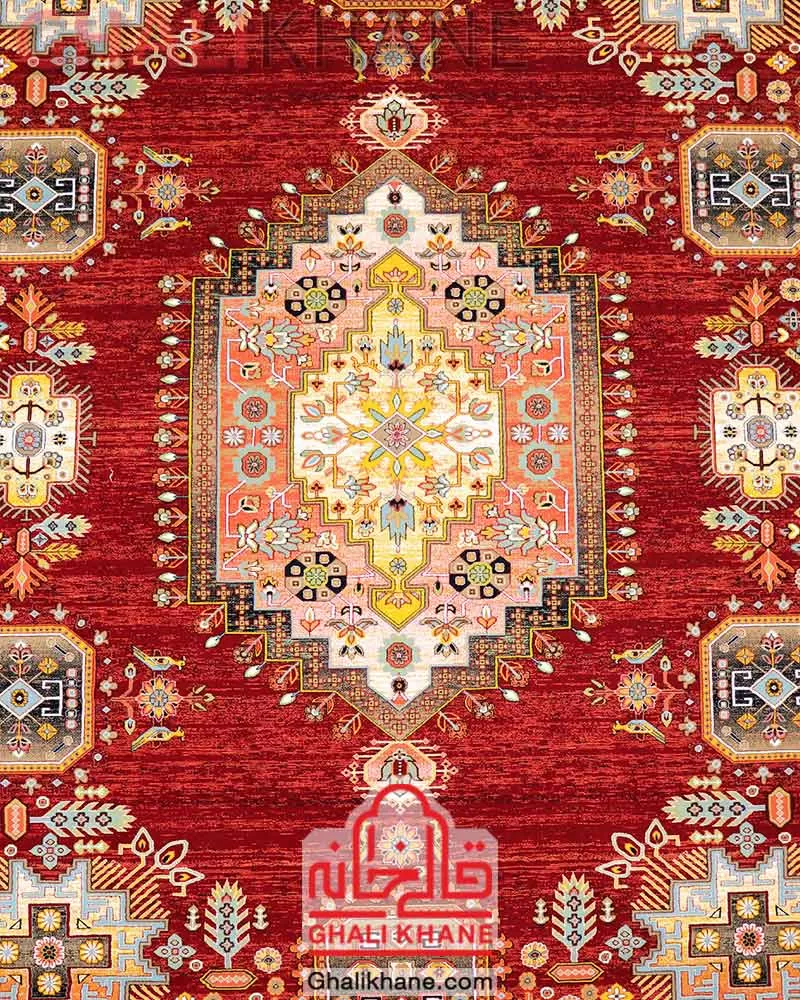 فرش ستاره کویر یزد کلکسیون شاهکار نوین 700 شانه کد YN-N120-2550