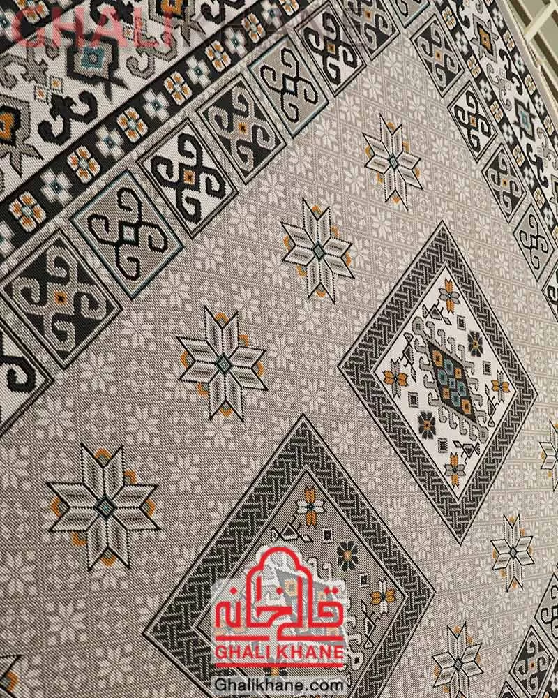 گلیم ماشینی طوسی در قالیخانه