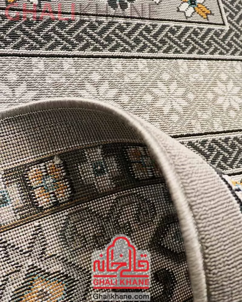 گلیم ماشینی طوسی در قالیخانه