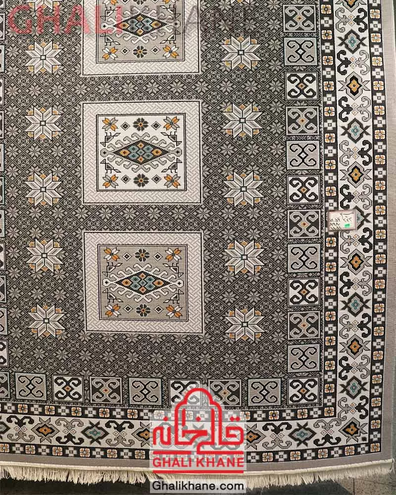 گلیم ماشینی  کد GB-G054-8980 طوسی