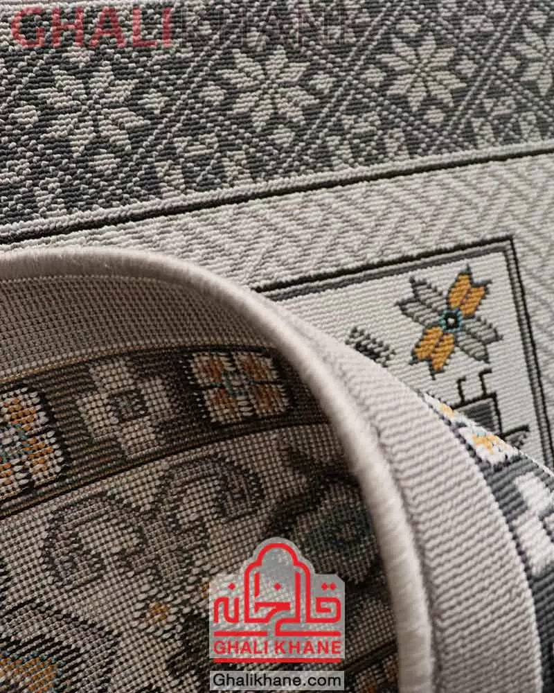 گلیم ماشینی  کد GB-G054-8980 طوسی