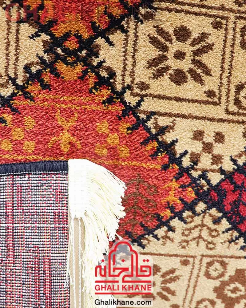 گلیم فرش سهند کلکسیون جیران کد 811 زمینه لاکی