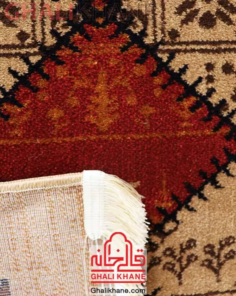 گلیم فرش سهند کلکسیون جیران کد 812 زمینه کرم