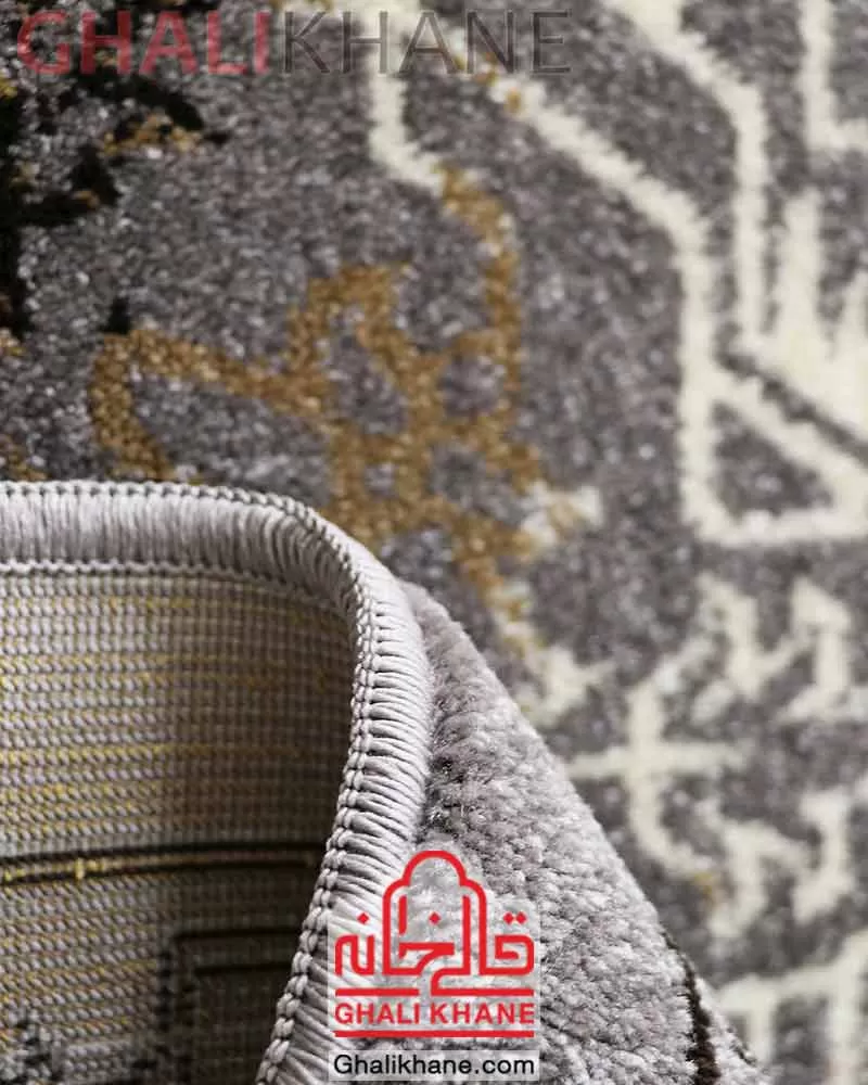 گلیم فرش طوسی کد O37