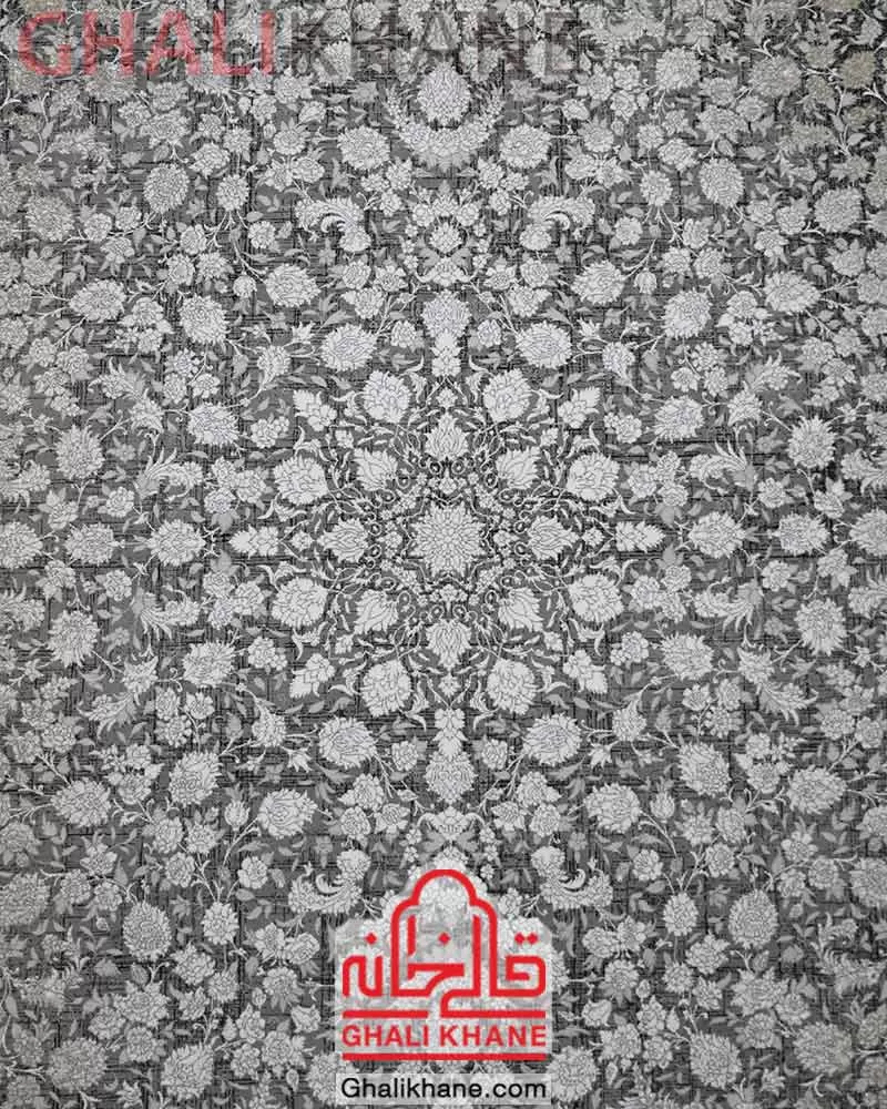 فرش زمرد مشهد 700 شانه کد 40200 طوسی