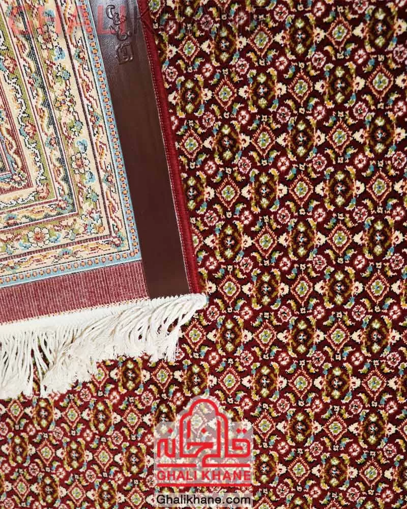 فرش نگین مشهد طرح ریز ماهی 700 شانه کد 2615  لاکی