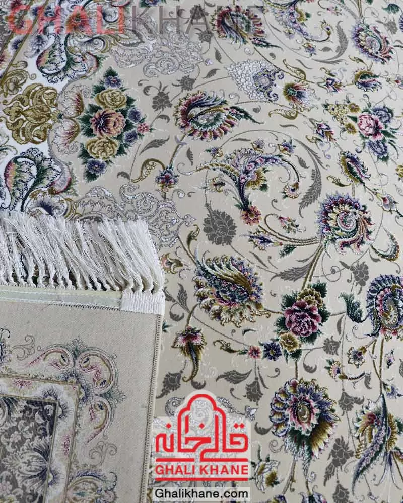 فرش مشهد 1500 شانه کد 814007 موشی