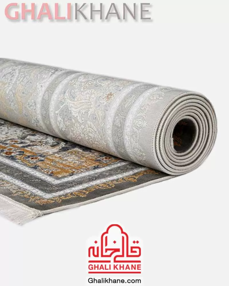 فرش ویستان لاوین کد 2515 طوسی طلایی