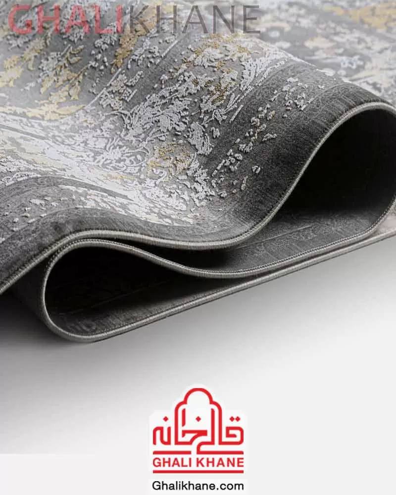 فرش ویستان لاوین کد 2521 دودی طلایی