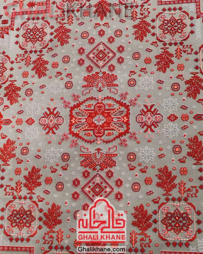 فرش تهران طرح درختی دودی لاکی مسی DLM