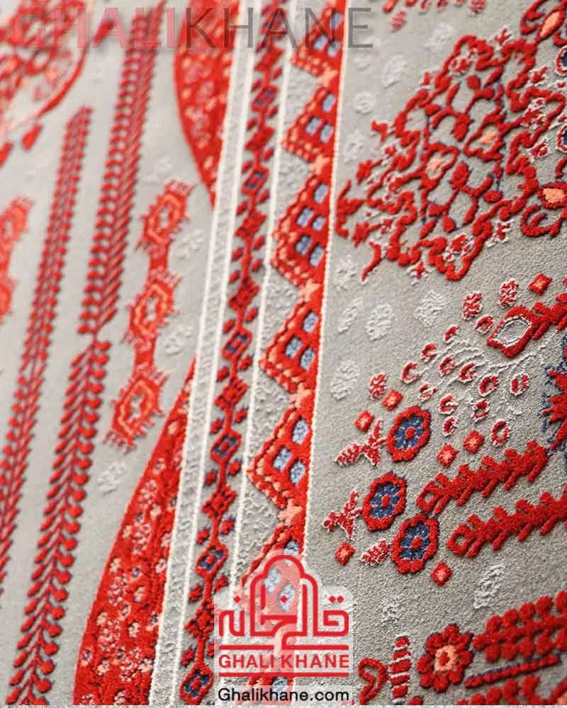 فرش تهران طرح درختی دودی لاکی مسی DLM