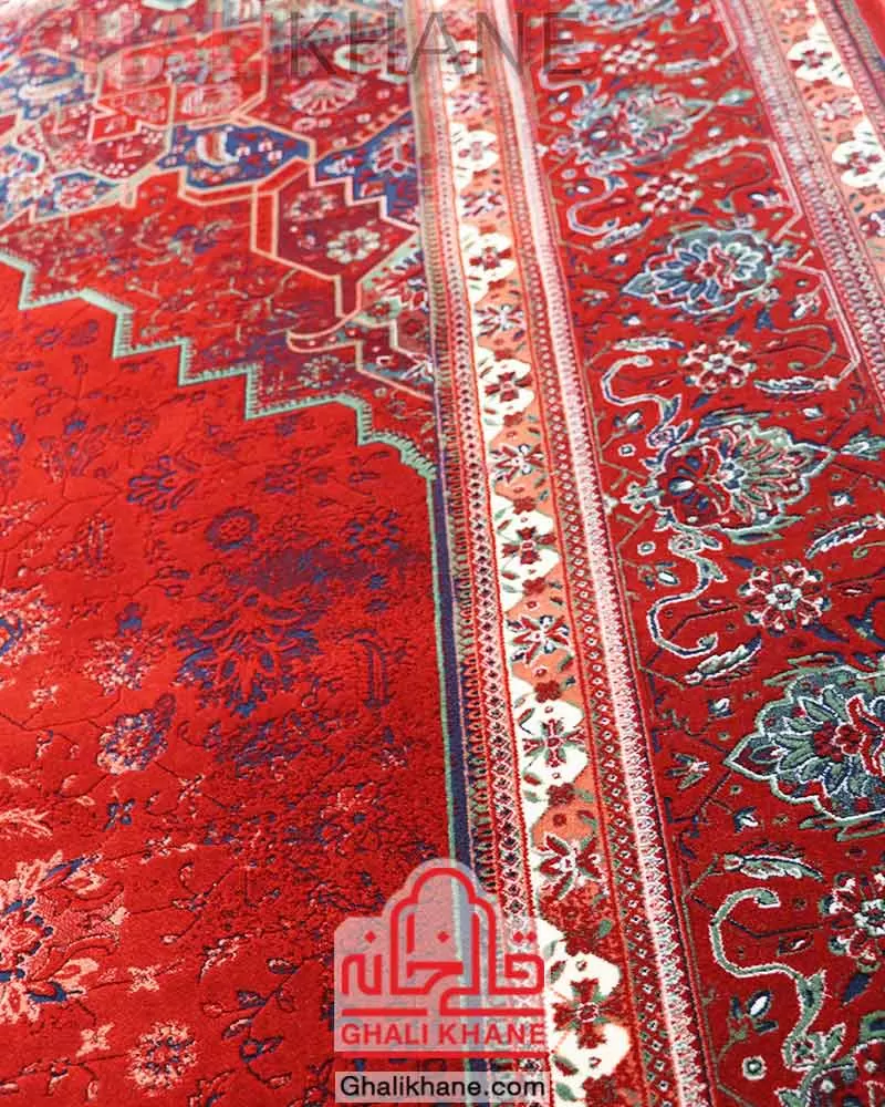 فرش تهران طرح هریس لاکی سبز   LG