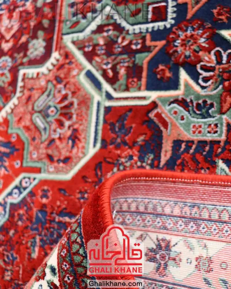 فرش تهران طرح هریس لاکی سبز   LG