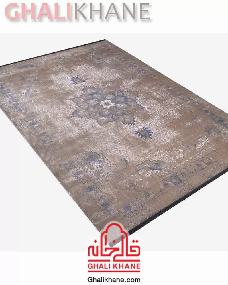 فرش ماه‌ نگار  کلکسیون کارینا کد 4046 طوسی