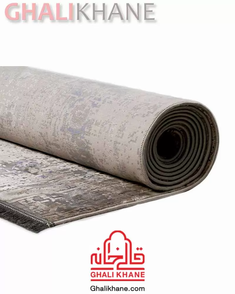 فرش ماه‌ نگار  کلکسیون کارینا کد 4046 طوسی