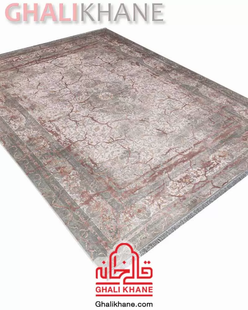 فرش ماه‌ نگار  کلکسیون کارینا کد 4212 طوسی