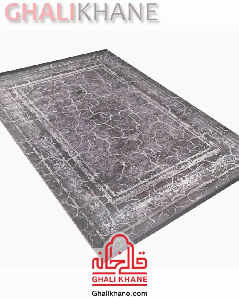 فرش ماه‌ نگار  کلکسیون کارینا کد 4213 طوسی