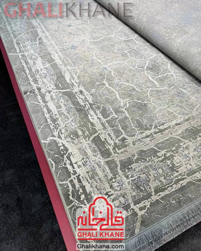 فرش ماه‌ نگار  کلکسیون کارینا کد 4213 طوسی