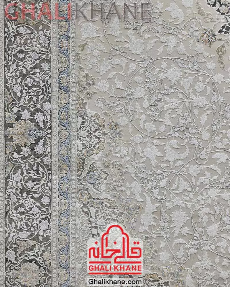 فرش ماه‌ نگار  کلکسیون ساندرا کد 7019 طوسی