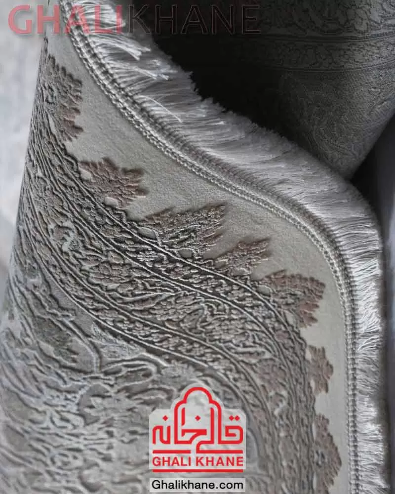 فرش ماه‌ نگار  کلکسیون ساندرا کد 7021 طوسی