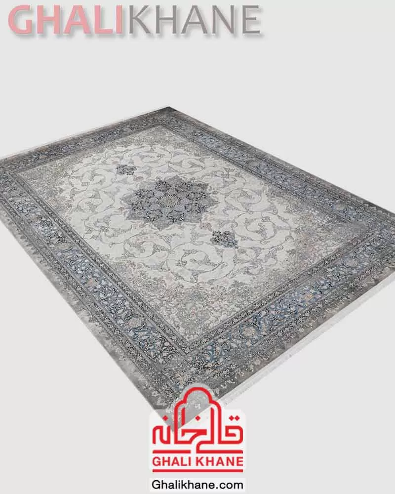 فرش ماه‌ نگار کلکسیون ساندرا کد 7022 کرم