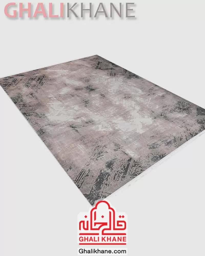 فرش ماه‌ نگار  کلکسیون ساندرا کد 7044 طوسی