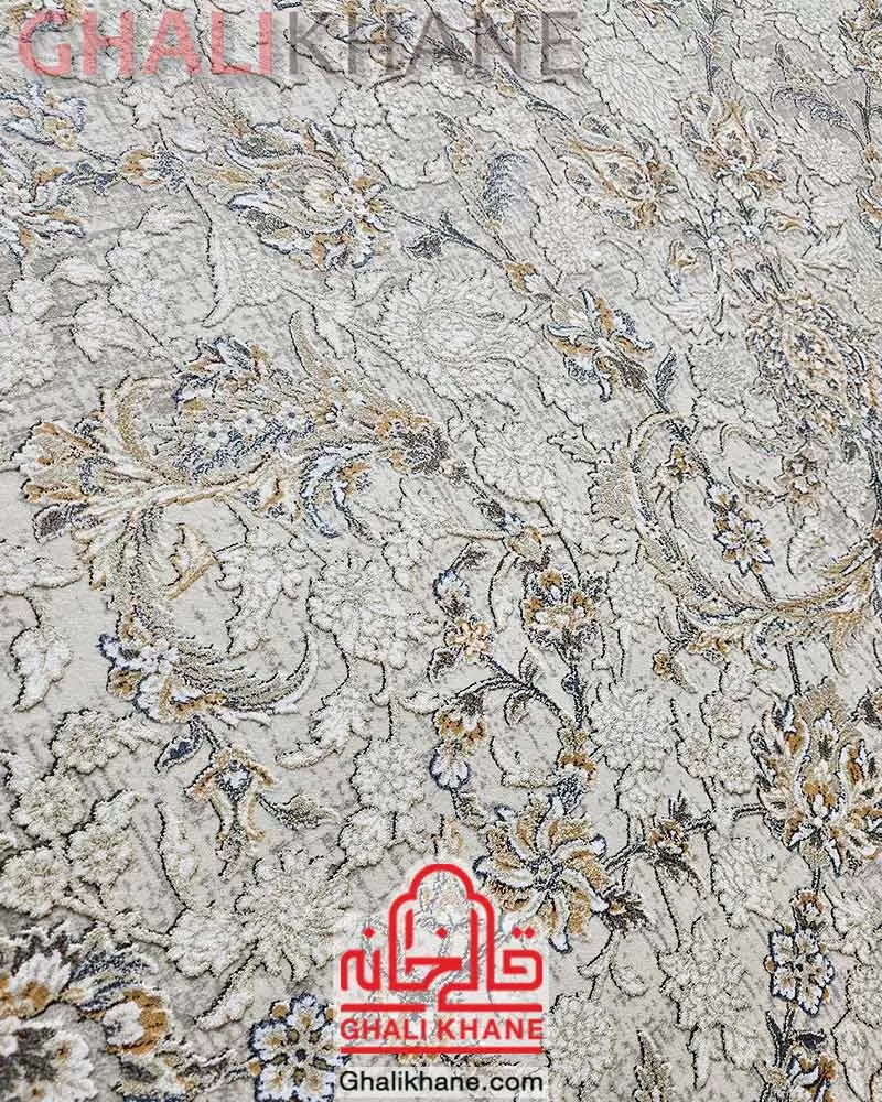 فرش ماه‌ نگار  کلکسیون ساندرا کد 7061 طوسی