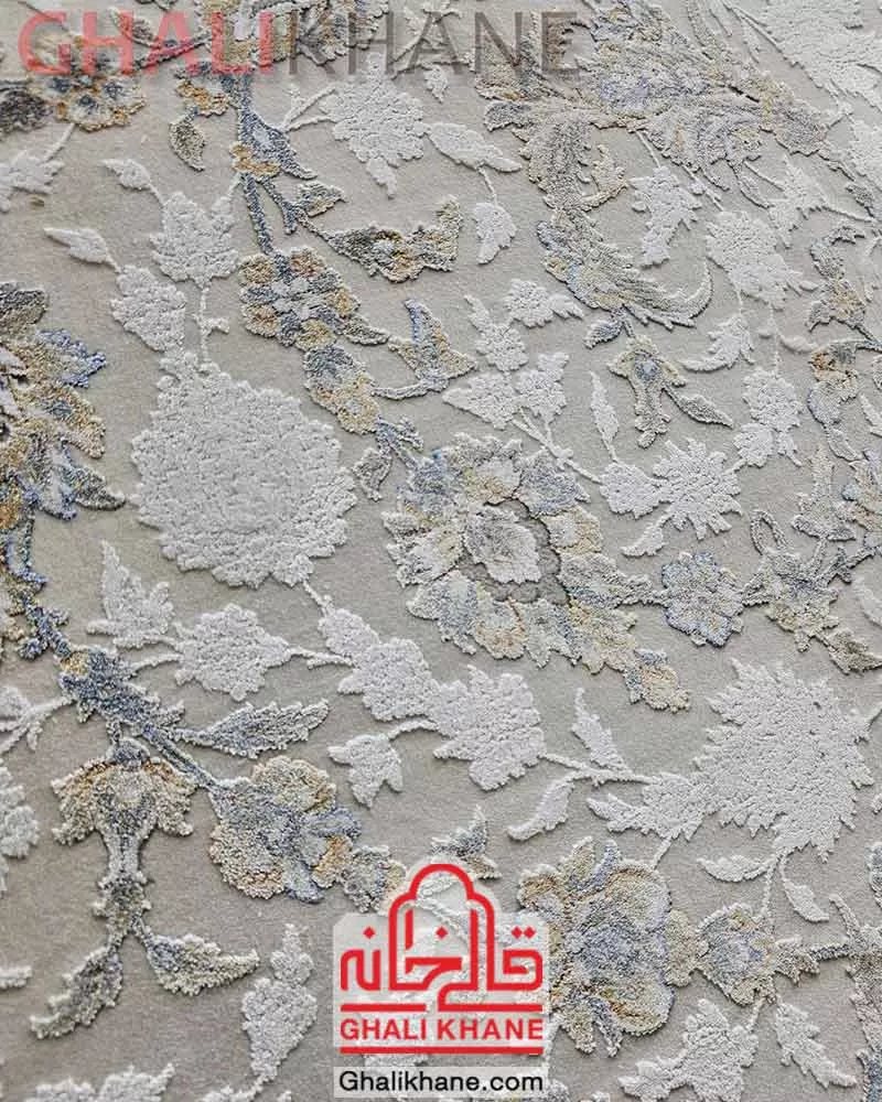 فرش ماه‌ نگار  کلکسیون ساندرا کد 7063 طوسی