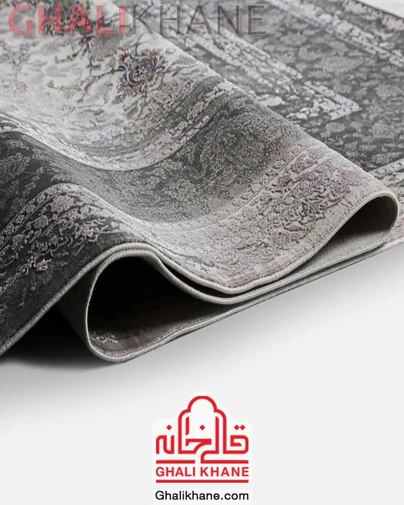 فرش ماه‌ نگار  کلکسیون ساندرا  کد 7064 طوسی