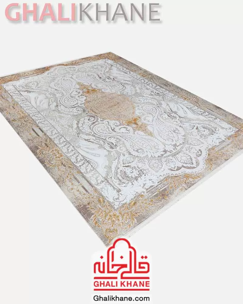 فرش ماه‌ نگار  کلکسیون ساندرا کد 7081 کرم