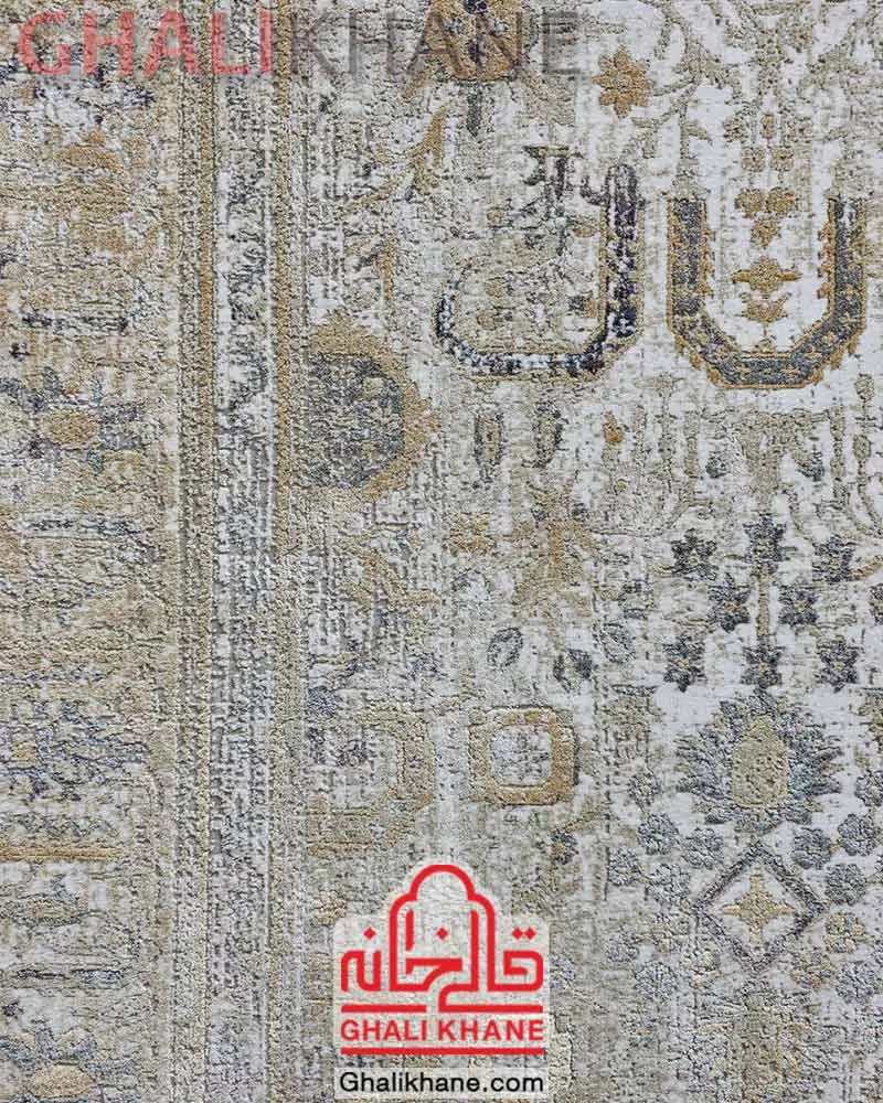 فرش ماه‌ نگار  کلکسیون ساندرا کد 7211 طوسی