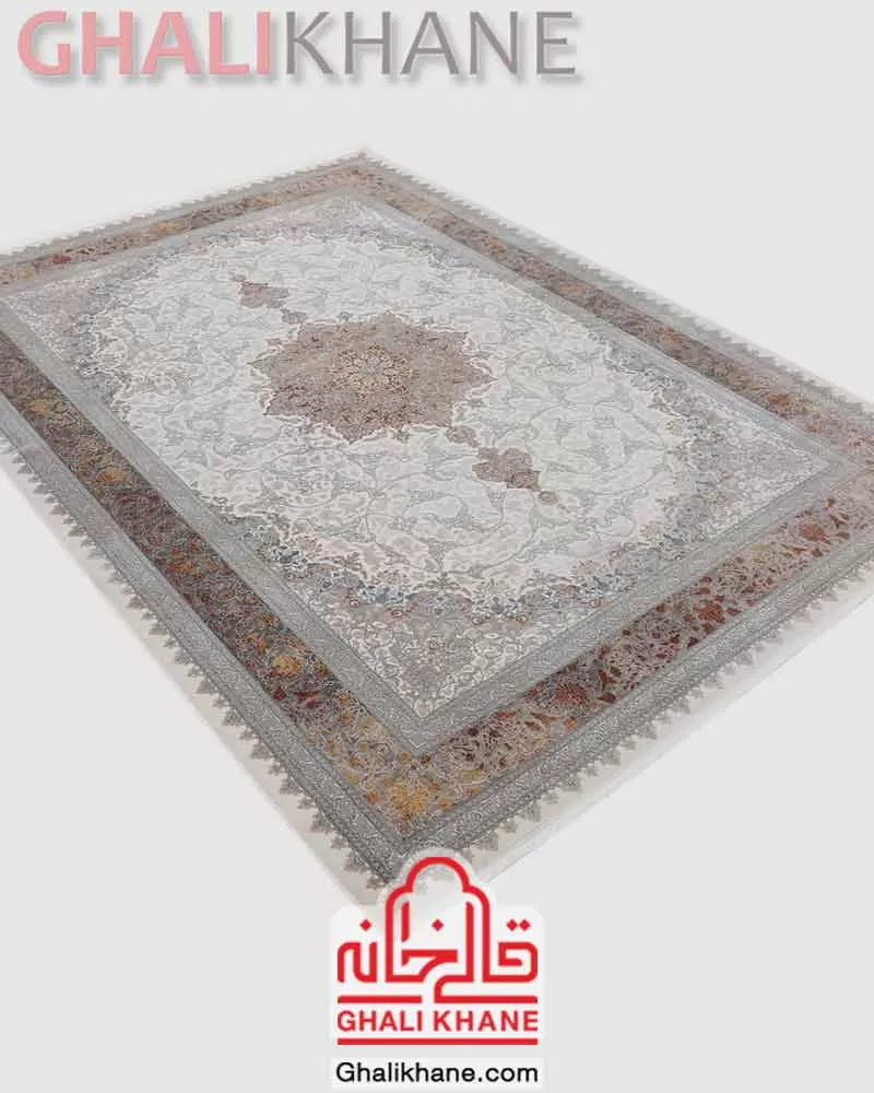 فرش ماه‌ نگار  کلکسیون ساندرا کد 7013 کرم