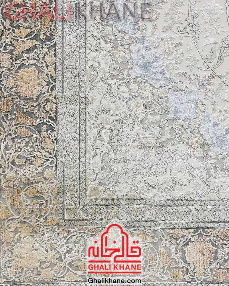 فرش ماه‌ نگار  کلکسیون ساندرا کد 7013 کرم