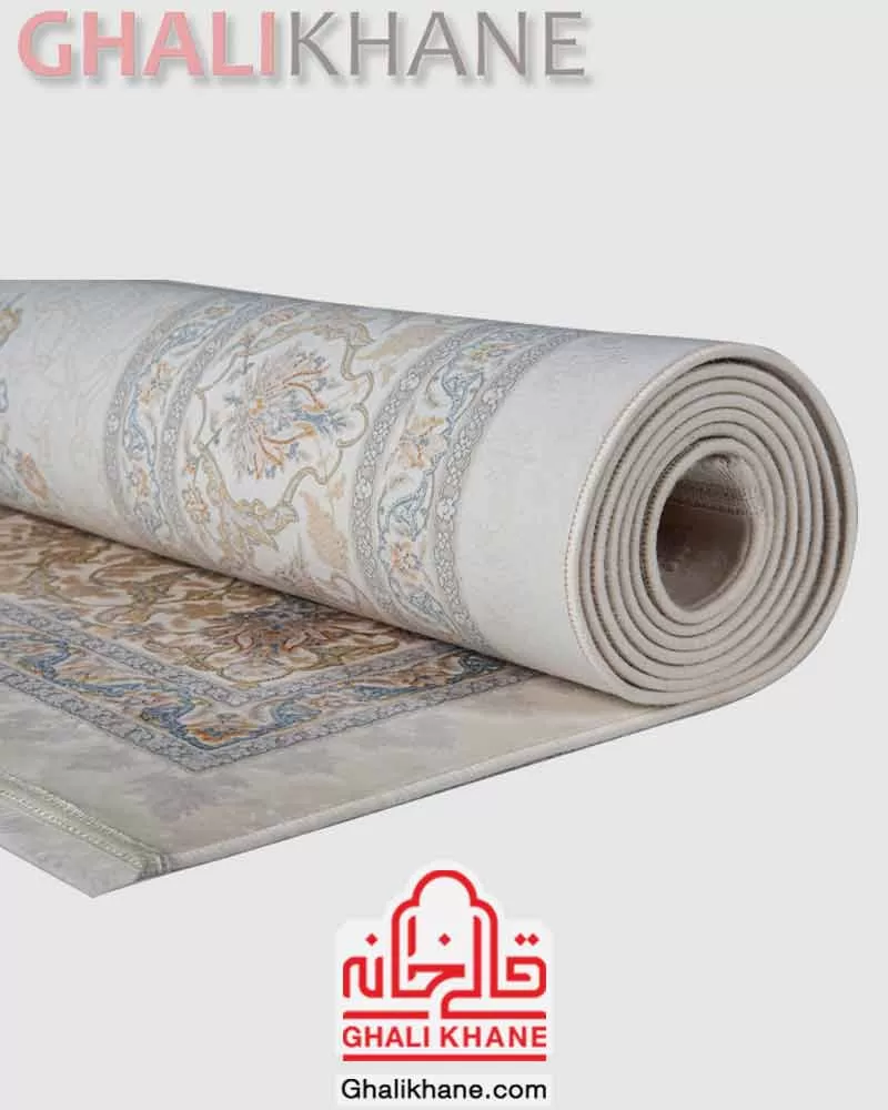 فرش ماه‌ نگار  کلکسیون ساندرا کد 7014 کرم