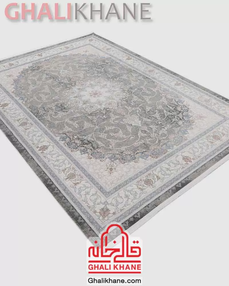 فرش ماه‌ نگار  کلکسیون ساندرا کد 7016 طوسی