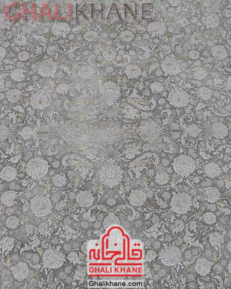 فرش ماه‌ نگار  کلکسیون ساندرا کد 7412 طوسی