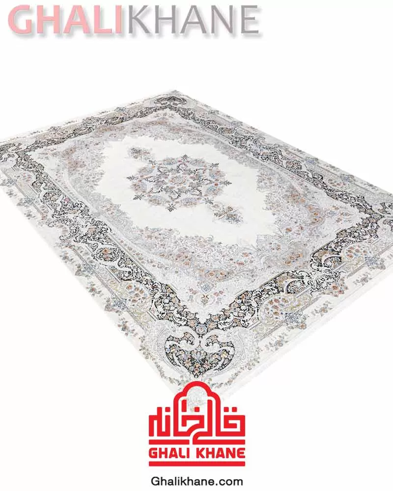 فرش ماه‌ نگار  کلکسیون ساندرا کد 7431 طوسی