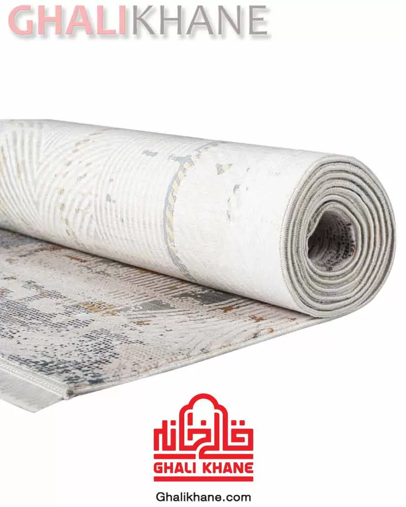 فرش ماه‌ نگار  کلکسیون ساندرا کد 7441 طوسی